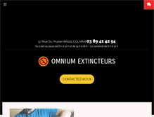 Tablet Screenshot of omnium-extincteurs.com